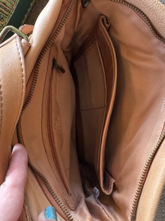 Tan Leather Backpack with Tablet Sleeve Aspen main image 11